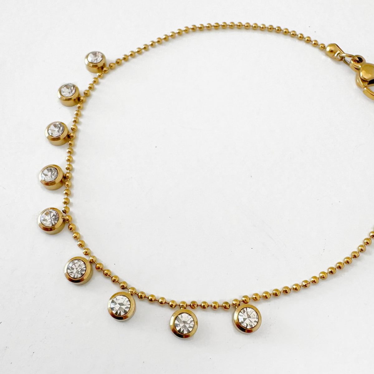 Pulsera Zirconias Colgantes