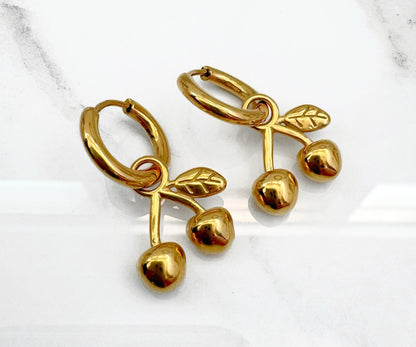 Aretes Cereza