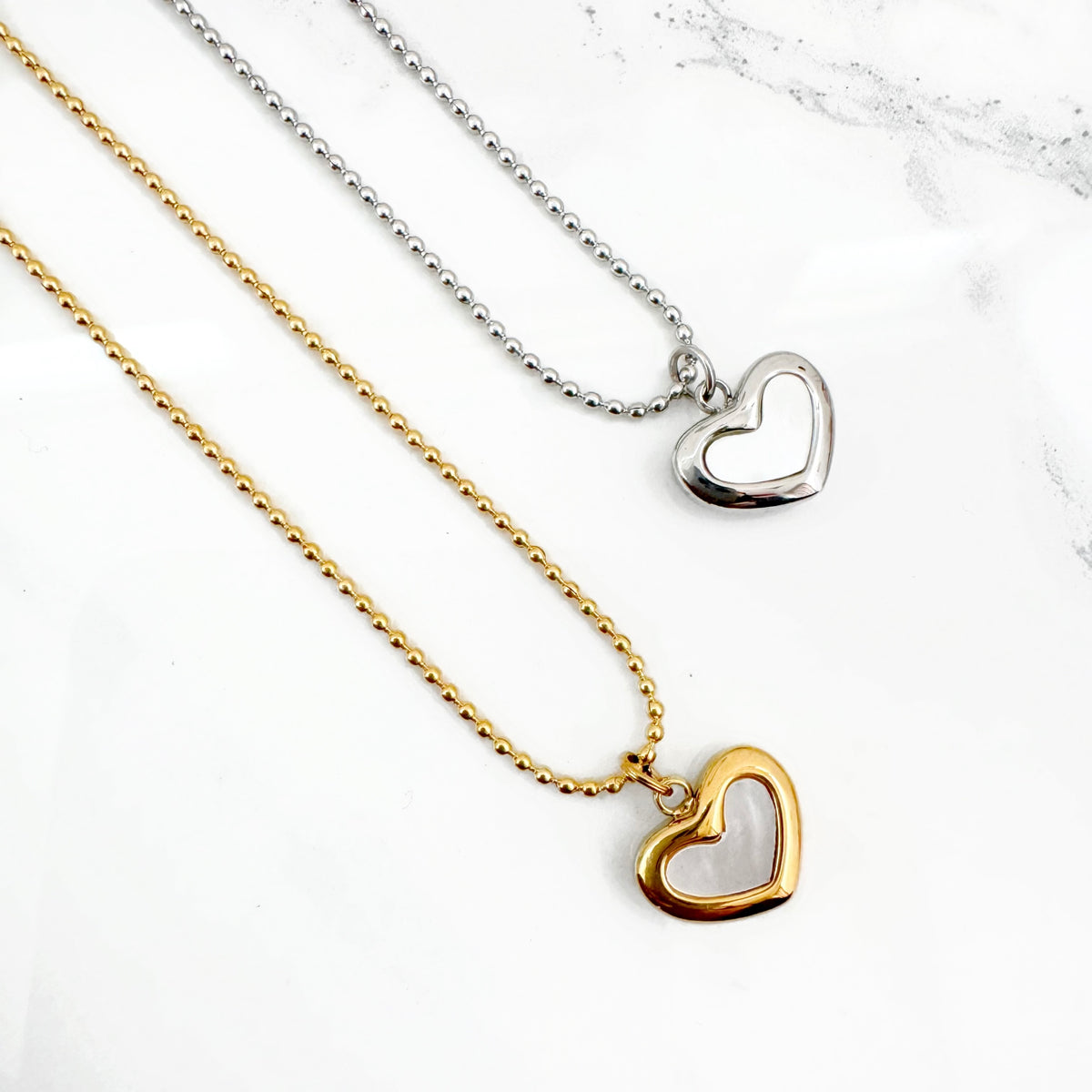 Collar Corazón Nácar