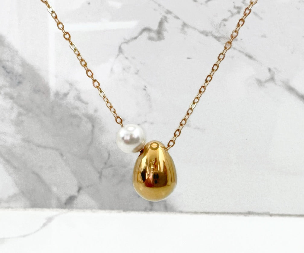 Collar Perla y Gota