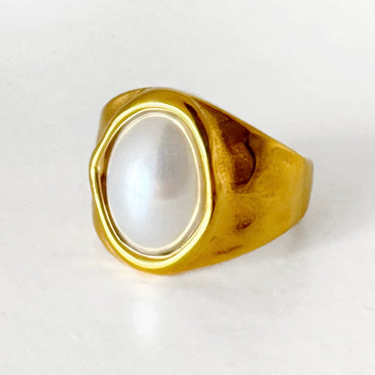 Anillo Perla Barroca