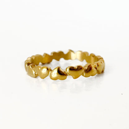 Anillo Corazones Seguidos