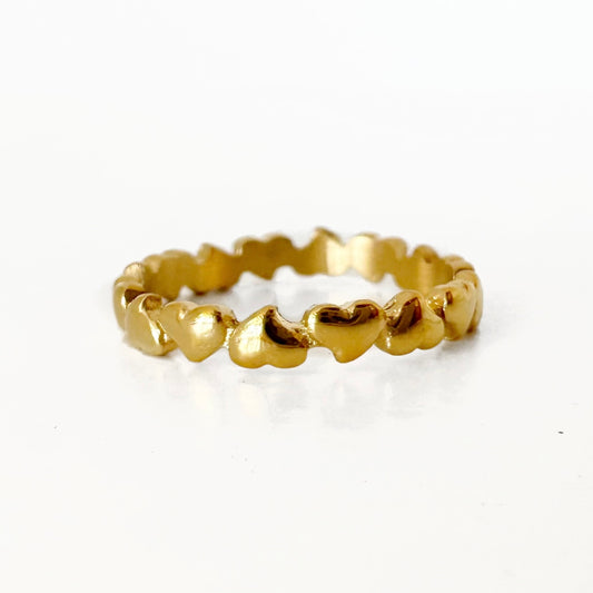 Anillo Corazones Seguidos