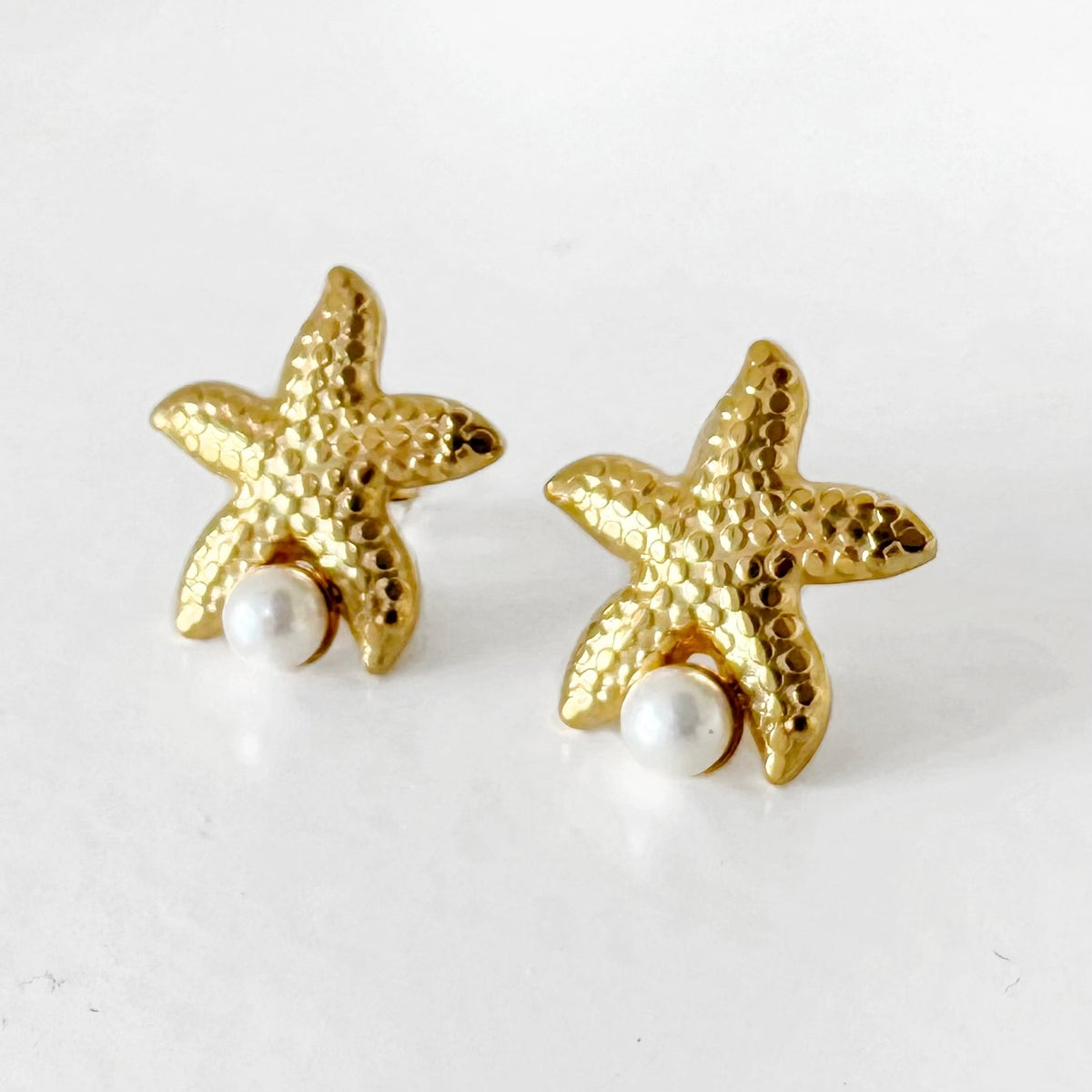 Aretes de Estrella de Mar y Perla