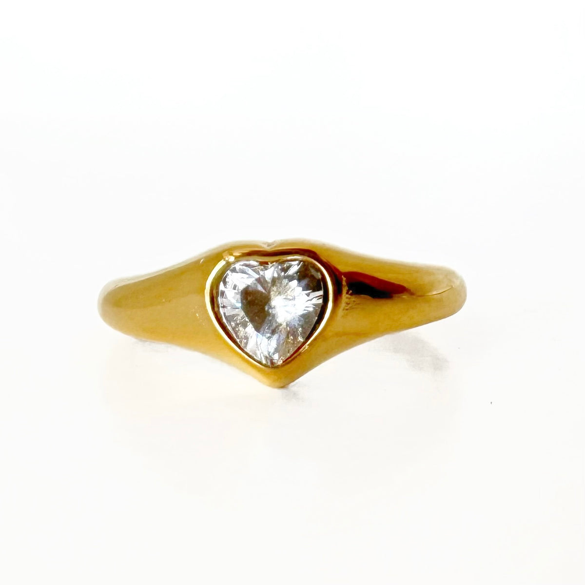 Anillo Corazón Zirconia