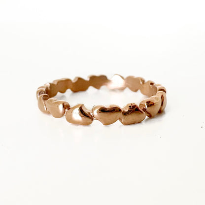 Anillo Corazones Seguidos