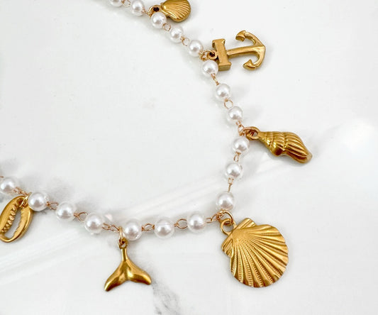 Collar Perlas Marinas