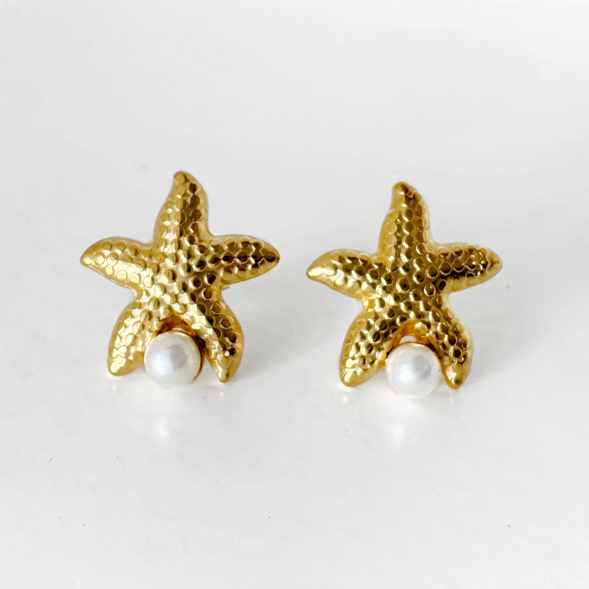 Aretes de Estrella de Mar y Perla