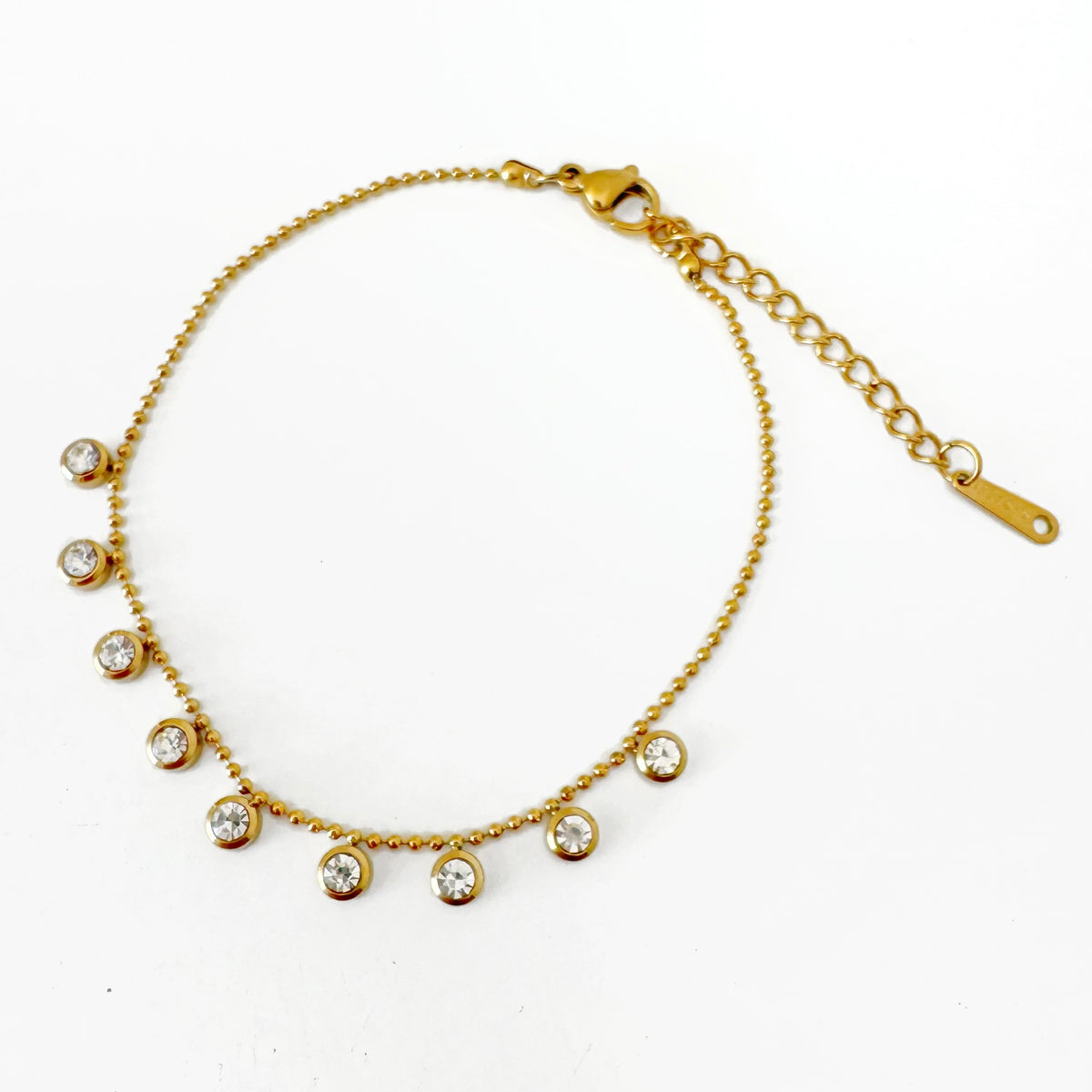 Pulsera Zirconias Colgantes