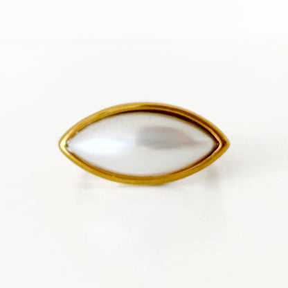 Anillo Perla Oval
