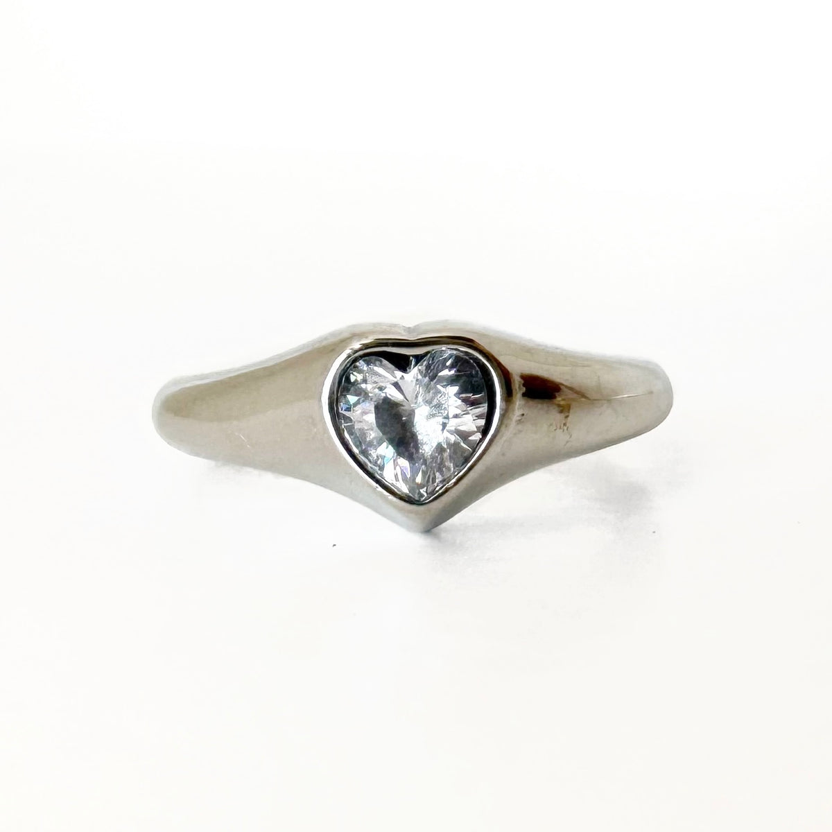 Anillo Corazón Zirconia