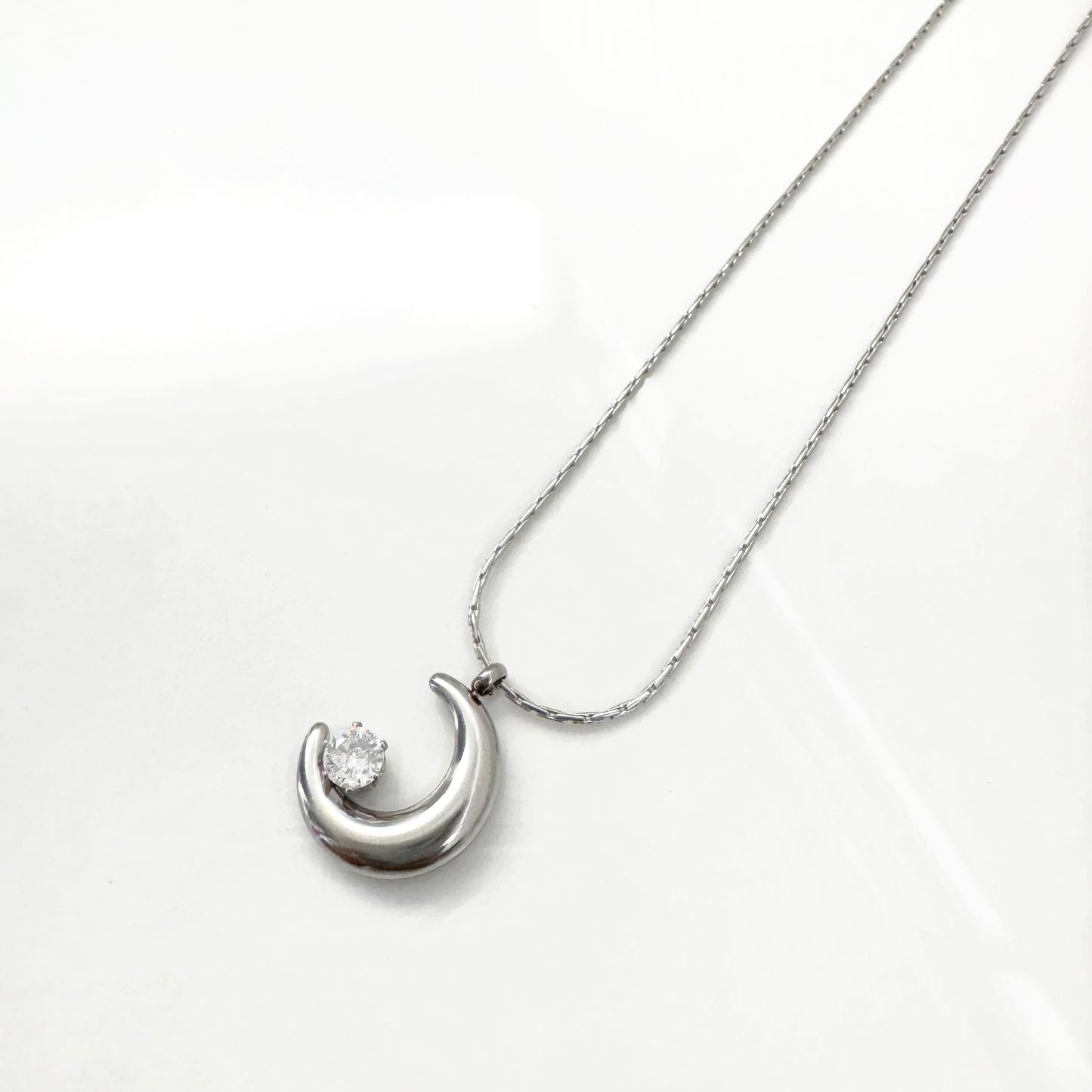 Collar Luna y Zirconia