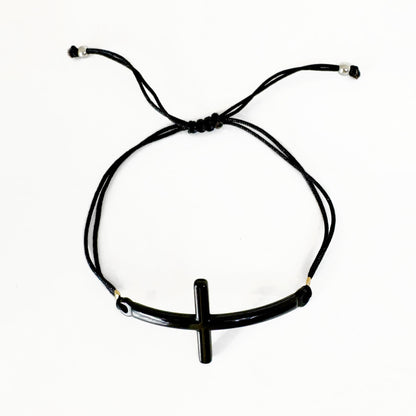 Pulsera Cruz Tejida