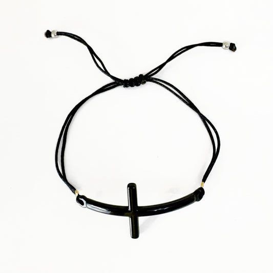 Pulsera Cruz Tejida