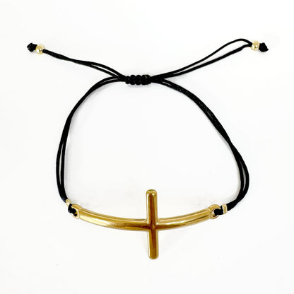 Pulsera Cruz Tejida