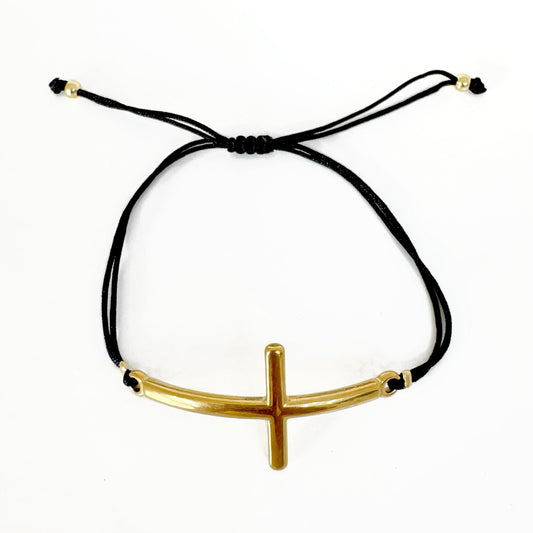 Pulsera Cruz Tejida
