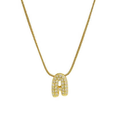 Collar Inicial Mini Zirconia