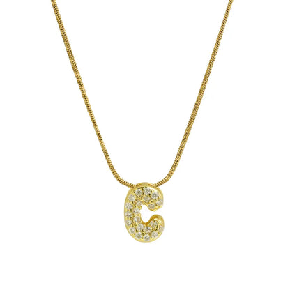 Collar Inicial Mini Zirconia