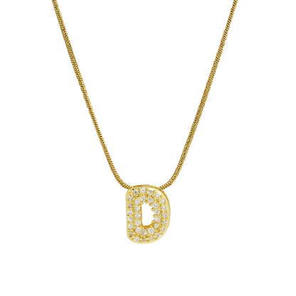 Collar Inicial Mini Zirconia