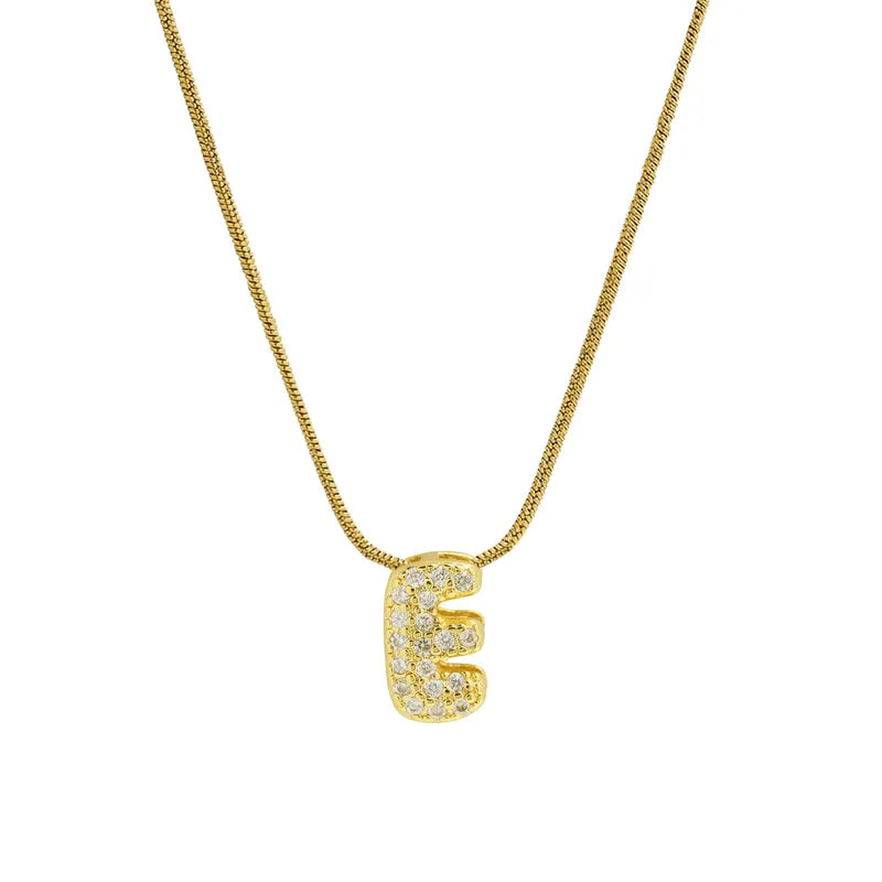 Collar Inicial Mini Zirconia
