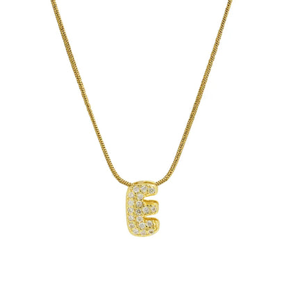 Collar Inicial Mini Zirconia