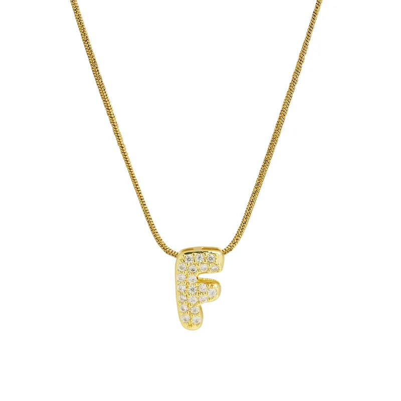 Collar Inicial Mini Zirconia