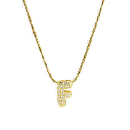 Collar Inicial Mini Zirconia