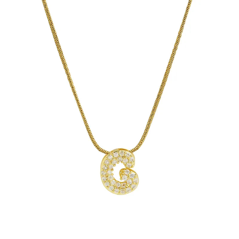 Collar Inicial Mini Zirconia