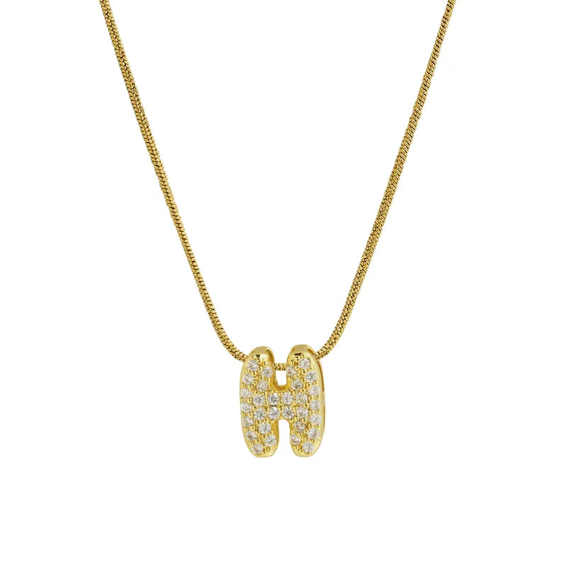 Collar Inicial Mini Zirconia