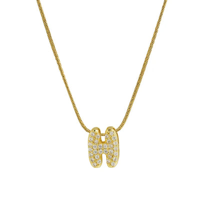 Collar Inicial Mini Zirconia