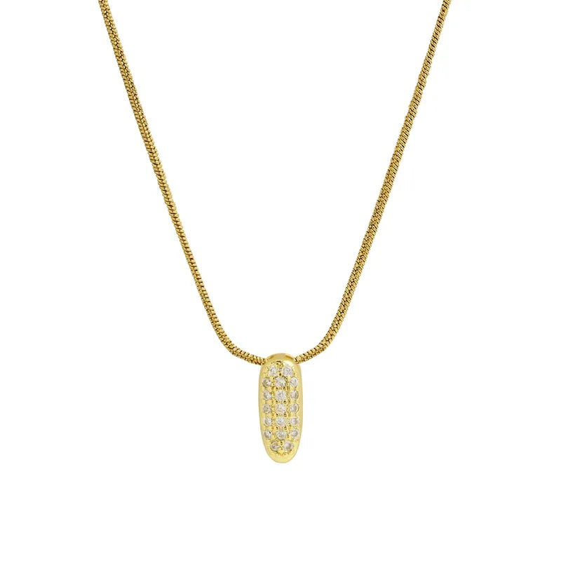 Collar Inicial Mini Zirconia