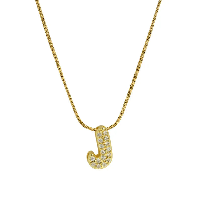 Collar Inicial Mini Zirconia