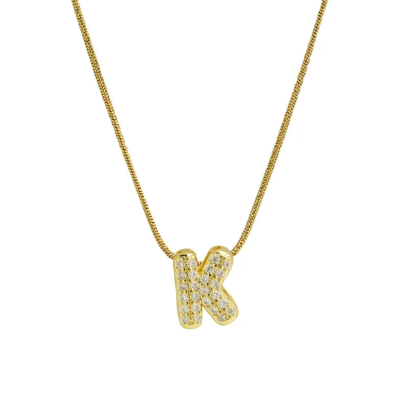 Collar Inicial Mini Zirconia