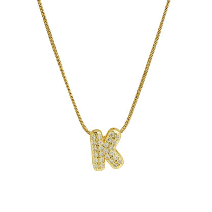 Collar Inicial Mini Zirconia