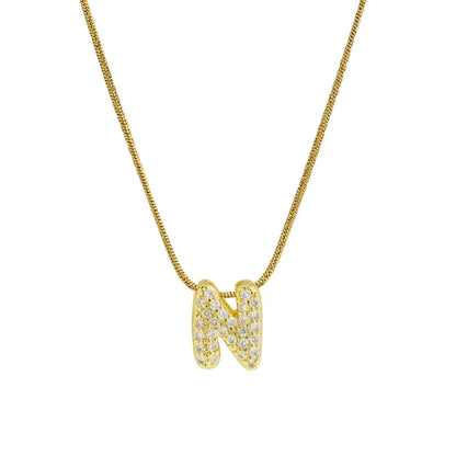 Collar Inicial Mini Zirconia