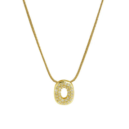 Collar Inicial Mini Zirconia
