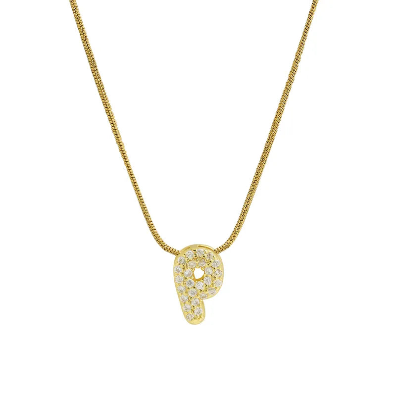 Collar Inicial Mini Zirconia