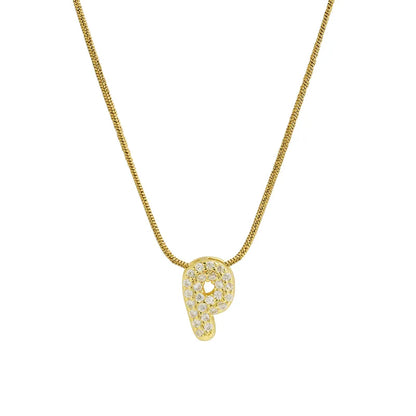 Collar Inicial Mini Zirconia