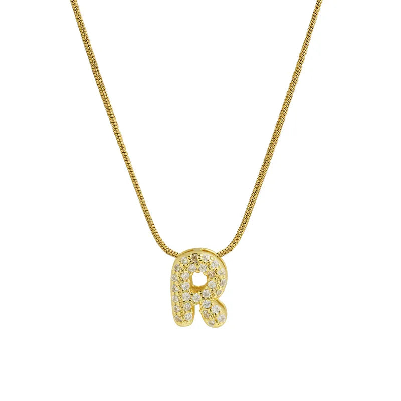 Collar Inicial Mini Zirconia