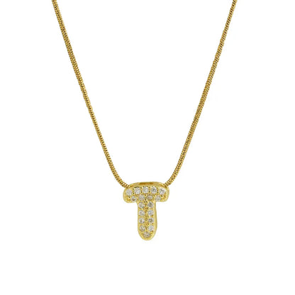 Collar Inicial Mini Zirconia