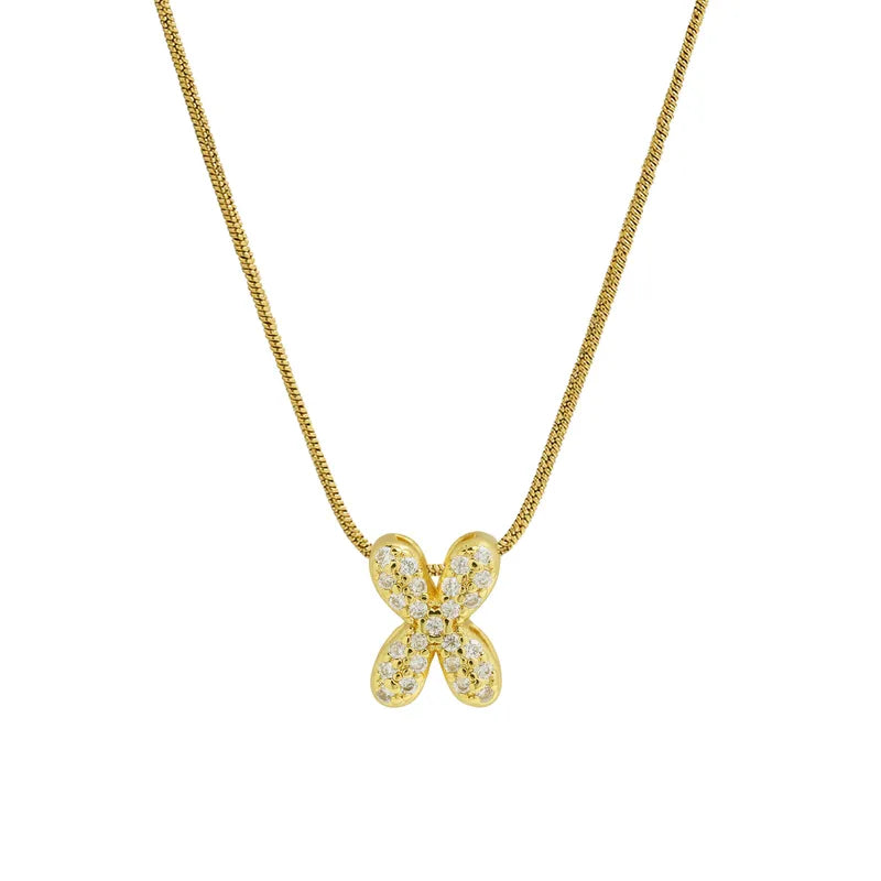 Collar Inicial Mini Zirconia