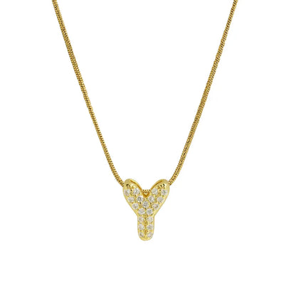 Collar Inicial Mini Zirconia