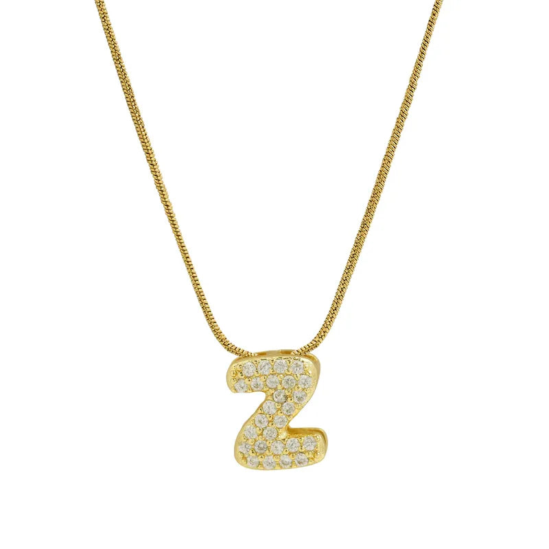 Collar Inicial Mini Zirconia