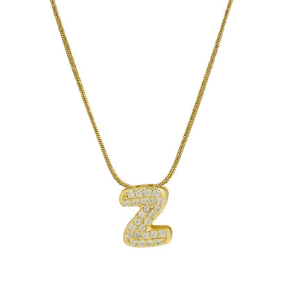 Collar Inicial Mini Zirconia
